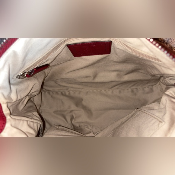 Coach 2012 RARE Legacy leather Archive black cherry Zip Top Handle Bag EUC - Picture 16 of 17